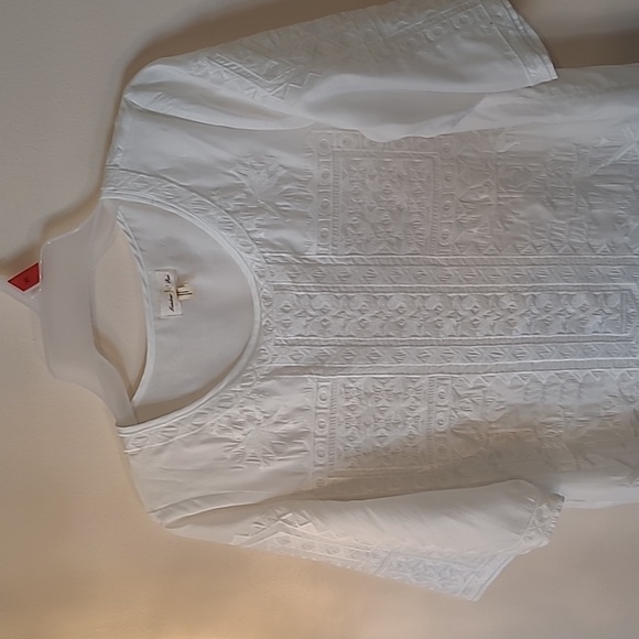 Anthropologie meadow rue mini dress white with embroidery size xs - Picture 2 of 8